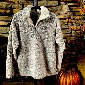 Sherpa Pullover with Zip